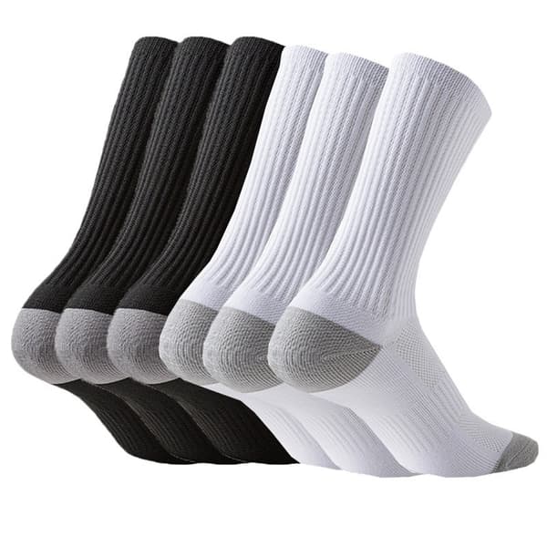 INF Mid-calf sokker 6-pak (3 sorte og 3 hvide)
