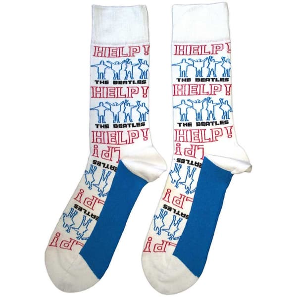 The Beatles Unisex Adult Help! Outlines Repeat Socks