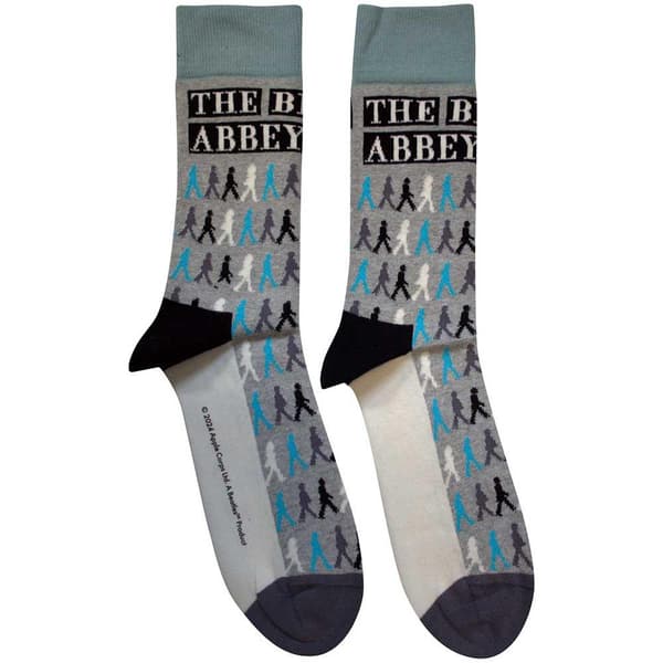 The Beatles Unisex Adult Abbey Road Colours Crossing Socks Grey 7 UK-11 UK