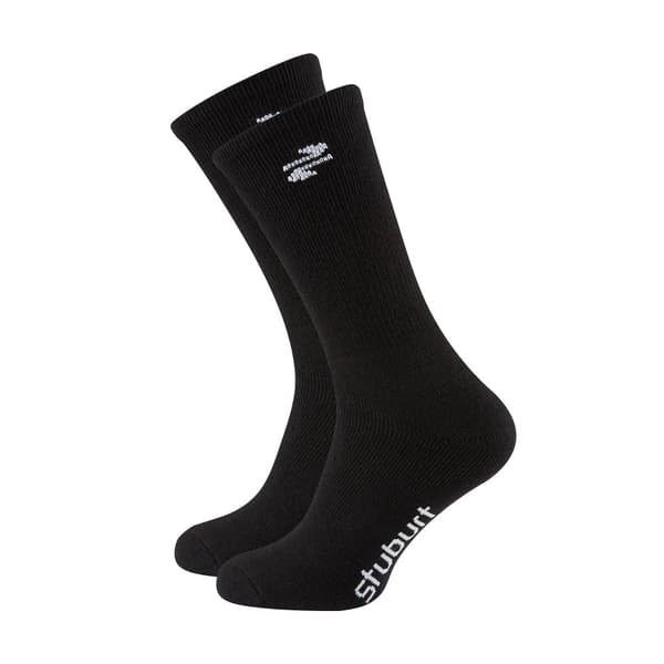 Stuburt Mens Golf Crew Socks (Pack of 2) Black 6 UK-11 UK