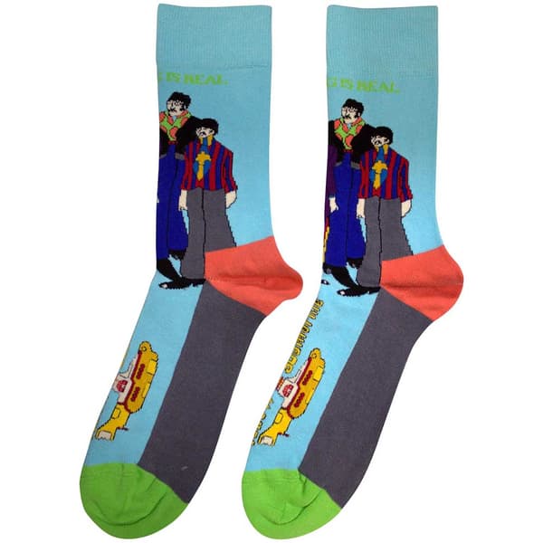 The Beatles Unisex Adult Sub & Band Socks