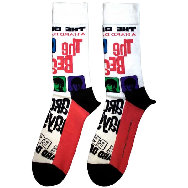 The Beatles Unisex Adult A Hard Day´s Night Colours Socks