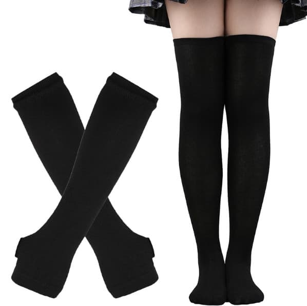 INF Randiga strumpor och handskar set för cosplay