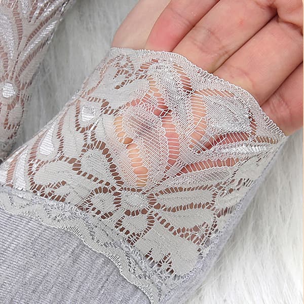 INF Eleganta spetsbåtsockor (2 par) - En storlek passar de flesta