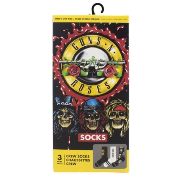 Guns N' Roses Socks 3 Pack In Gift Box One Size