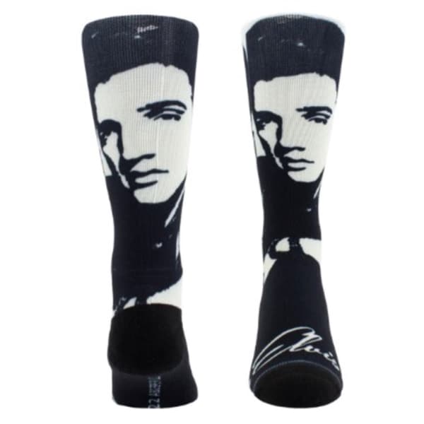 Elvis Portrait 360 Dye Sublimation Socks One Size
