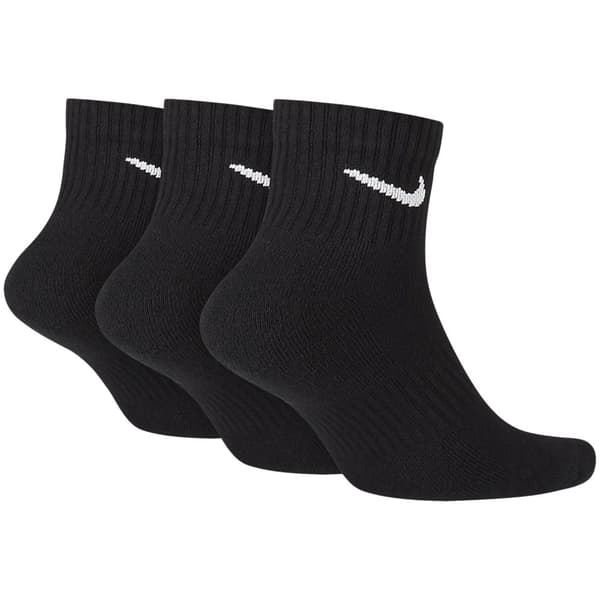 Nike Everyday Cush Ankle 3-Pack Socks SX7667-010, Unisex, Sokker, Sort