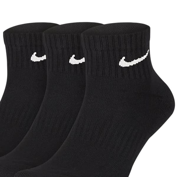 Nike Everyday Cush Ankle 3-Pack Socks SX7667-010, Unisex, Sokker, Sort