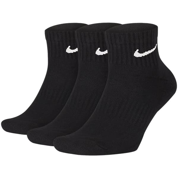 Nike Everyday Cush Ankle 3-Pack Socks SX7667-010, Unisex, Sokker, Sort Black 46-50