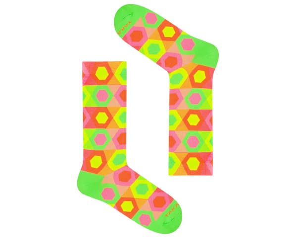 Farverige sokker - Neon 90m1 31-35