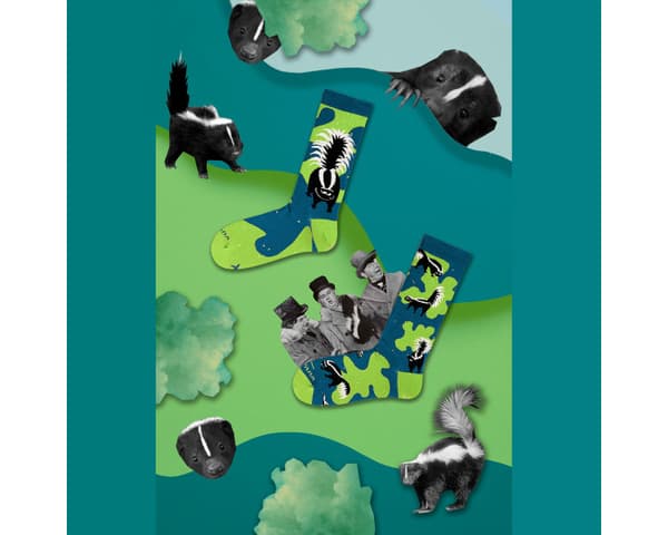 Stinky Skunks - Missmatched Socks 31-35