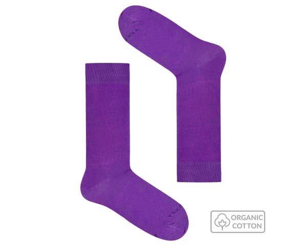 Purppuraiset luomupuuvillasukat 41-45