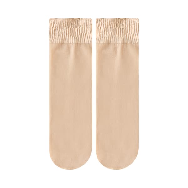 INF 10 par Dam Transparenta Ankelsockor med Spets