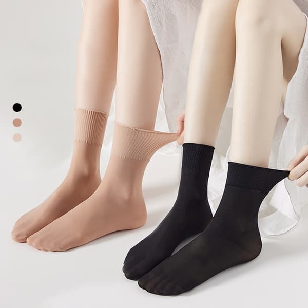INF 10 par Dam Transparenta Ankelsockor med Spets