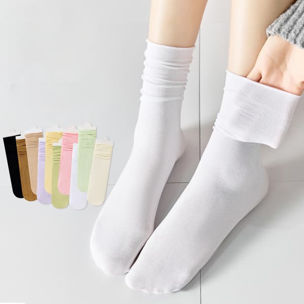 INF 10 par Dam Tunna Bomullssockor - Flerpack Ankelsockor Presentförpackning Flerfärgad 1