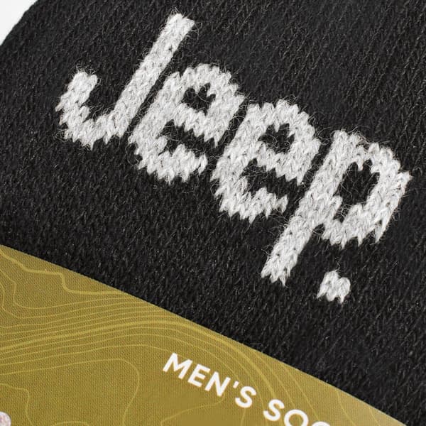 JEEP 6 par herresokker - Slidstærke vandresokker, arbejdssokker i bomuld