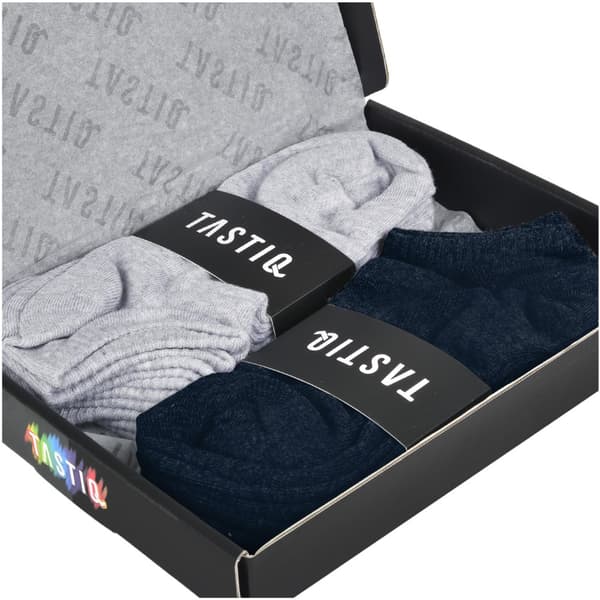 Tastiq Premium 6 Pairs - Bomullsstrumpor för män, korta sneakerstrumpor för män