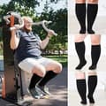 Miniatyrbillede 5 af 6: Lollanda Kompressionsstrømper Knæstøttestrømper XXL-4XL, Kompressionsstrømpe til løb og sport, Bred læg