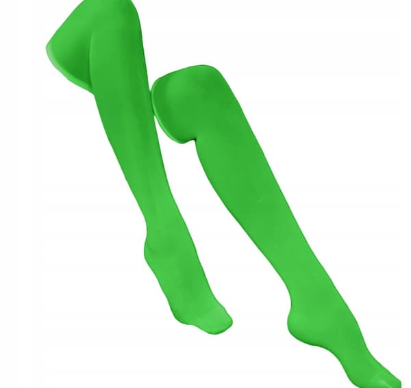GLOW IN THE DARK strømper Selvbærende knæstrømper Dame Sexy FLUO
