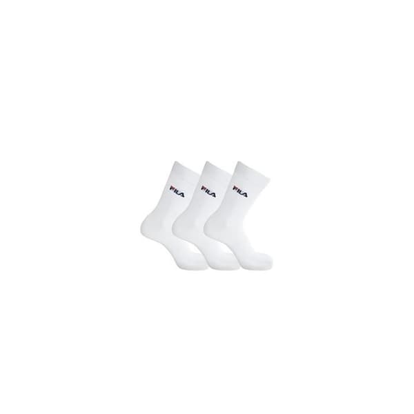 Sportstrumpor - FILA - 3 par - Vit - 70% bomull - Unisex - Skötsel 30°C