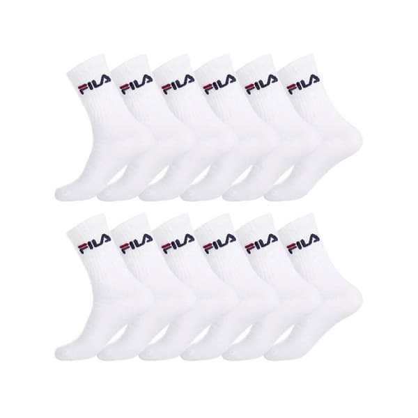 Fila Strumpor Herr, Höga Strumpor Herr (12-pack) - Vit