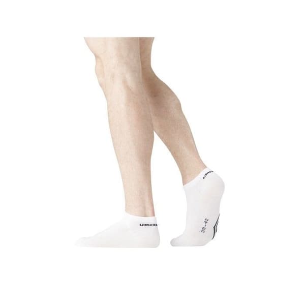 Halkstrumpor för män - UMBRO - Paket med 9 - Vit - Mjuk och flexibel - Bomull och elastan