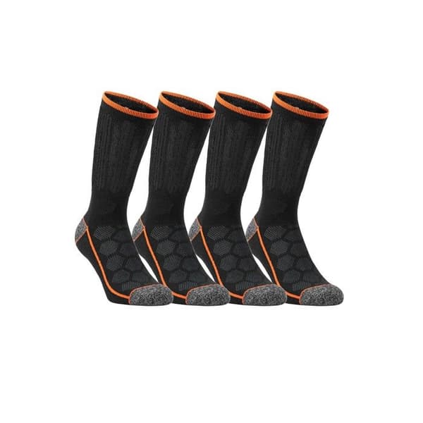 Black &amp; Decker Strumpor Herr, Höga Strumpor Herr (4-pack) - Svart