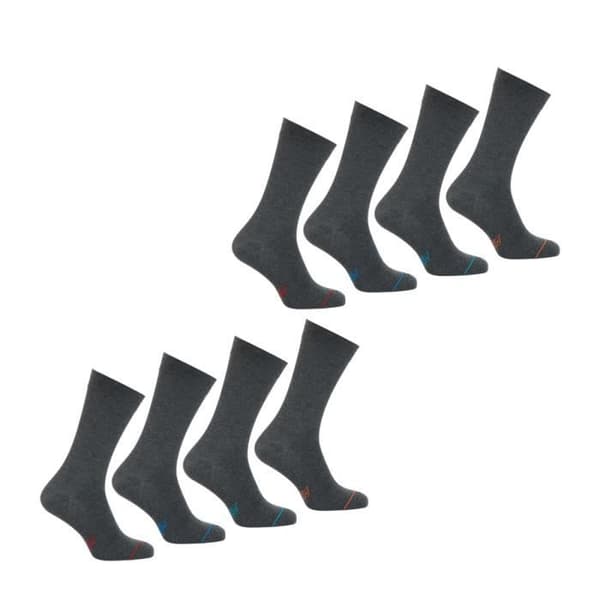Mi-strumpor - ATHENA - Paket om 8 - Komfort i bomull - Andningsförmåga - Storlekar 39-42 och 43-46