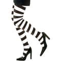 Miniatyrbild 1 av 3: Plus size gotiska svart-vitrandiga tights för kvinnor - Halloween