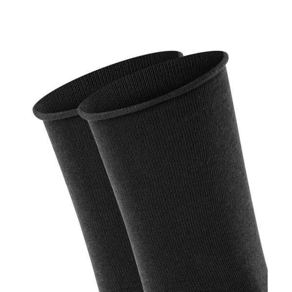 Socks - FALKE - enfärgad - Svart - Stretchbomull - Paket om 2
