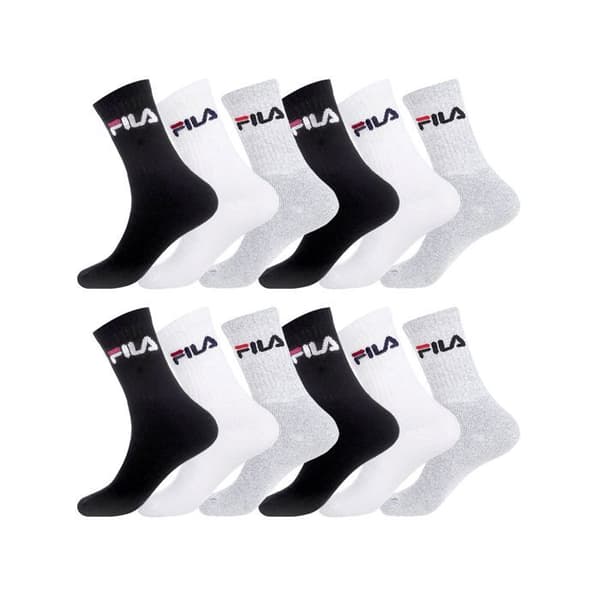 Fila Strumpor Herr, Höga Strumpor Herr (12-pack) - Svart