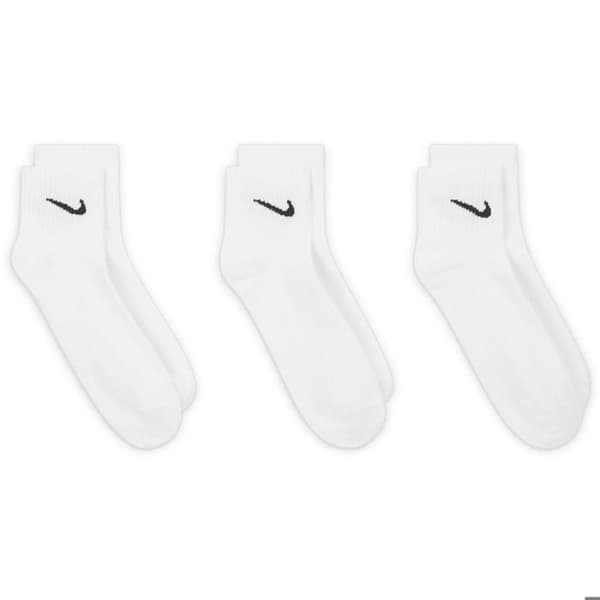 Kort strumpor - NIKE - Nk Everyday Ltwt Ankle - Vit - Bekväm - Bomull