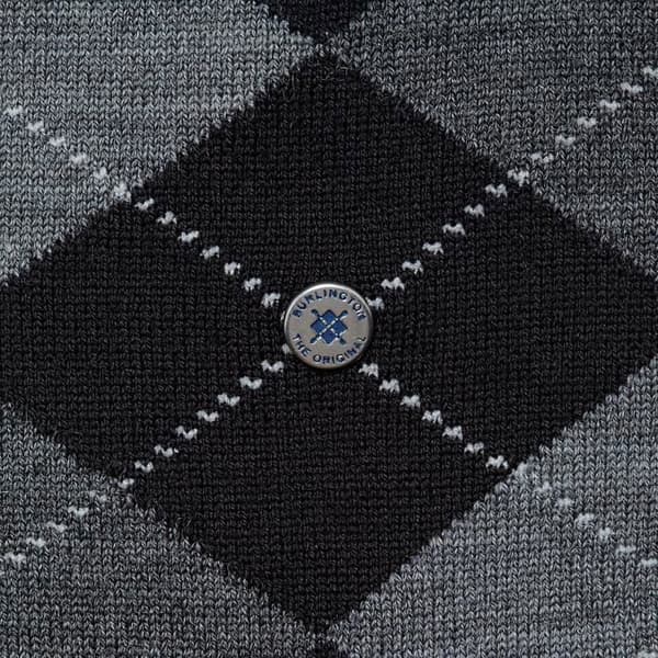 Strumpor - Burlington - Marylebone - Svart - 36/41 - Diamantmönster