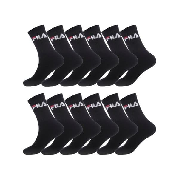 Fila Strumpor Herr, Höga Strumpor Herr (12-pack) - Svart