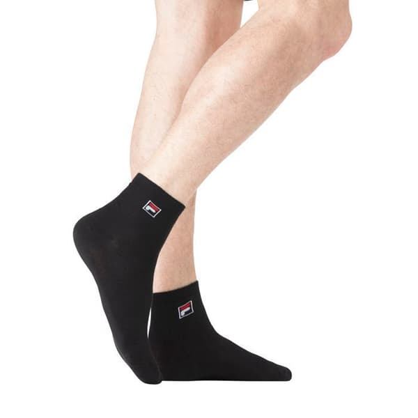 Fila Herrstrumpor, låga strumpor herr, multisport (Pack of 3) - svart