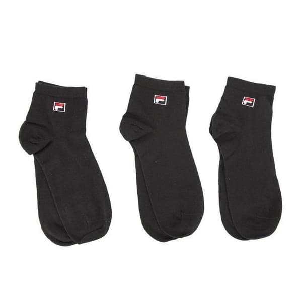 Fila Herrstrumpor, låga strumpor herr, multisport (Pack of 3) - svart
