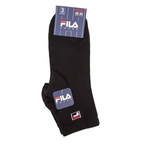 Fila Herrstrumpor, låga strumpor herr, multisport (Pack of 3) - svart