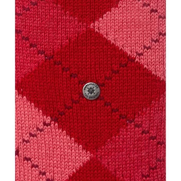 Strumpor - Burlington - Whitby - Röd - 36/41 - Diamantmönster