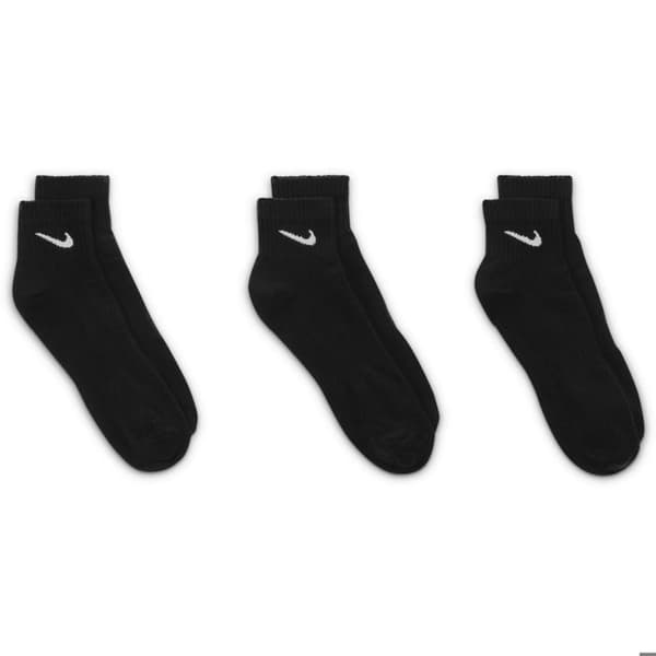 Strumpor - NIKE - Everyday Ltwt Ankle 3pck - Svart - Bomull - Unisex