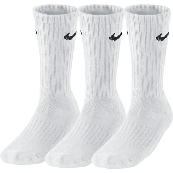 Paket med 3 par vuxensockor - NIKE - Vit - Bomull - Andas - Mjuk