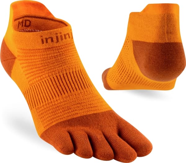 INJINJI RUN LIGHTWEIGHT NO-SHOW Campfire, tåstrumpor löpning