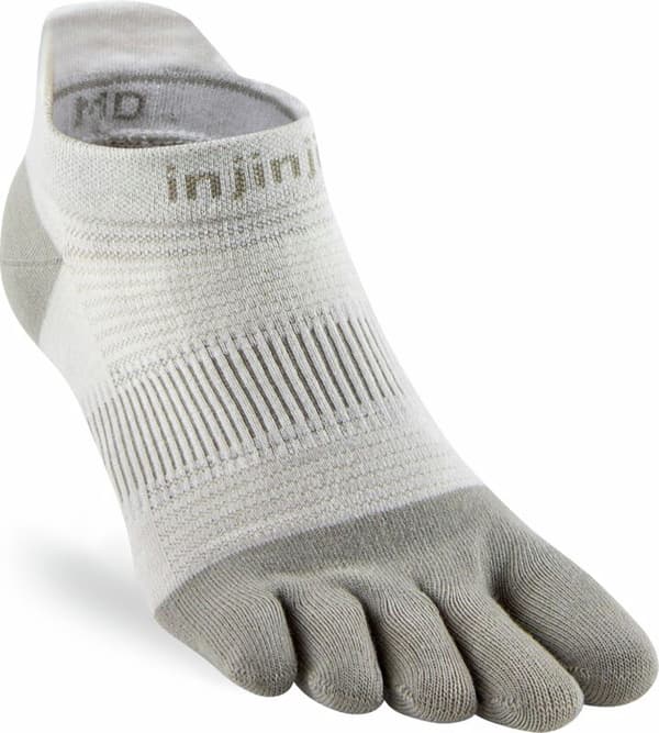 INJINJI RUN LIGHTWEIGHT NO-SHOW Sand, tåstrumpor löpning Medium (40.5-44)