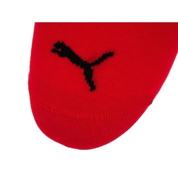 Osynliga strumpor - Puma - Tunn röd/nyr/grå - 3 par - Broderad logo - Optimal komfort