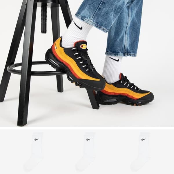 Nike strumpor Training Crew Everyday Lightweight (Lot 3 Par)