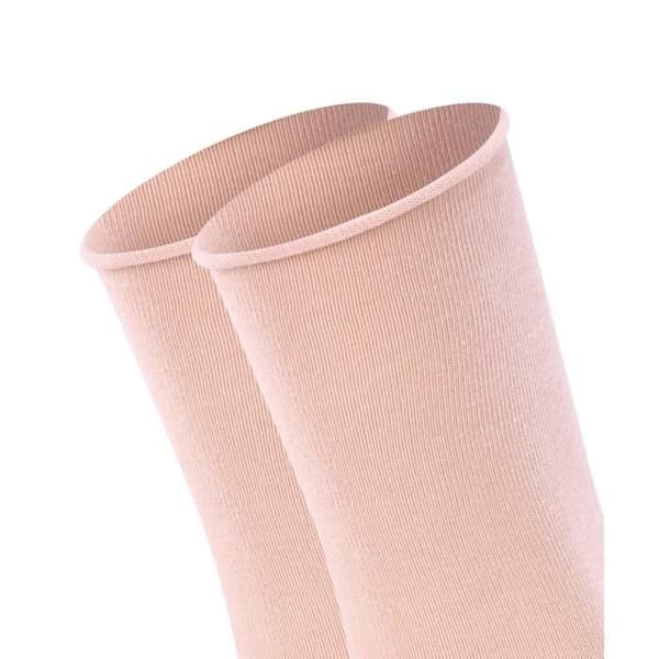 Damstrumpor - FALKE - vanlig, 2-pack - Rosa - Stretchbomull
