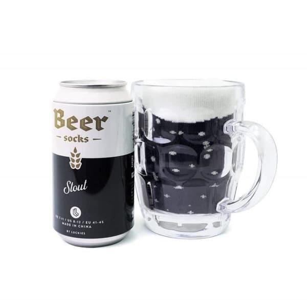 Calzini - Luckies - Ölstrumpor - Noir Stout - Bomull - Originale Gåvoidé