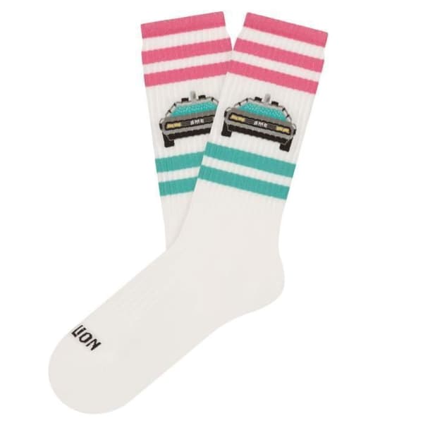 Athletic Delorean Strumpor - Jimmy Lion - Vit - Vuxen - Unisex