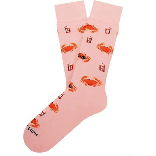 Strumpor - Jimmy Lion - Cool Crab - Rosa - Vuxen - Unisex