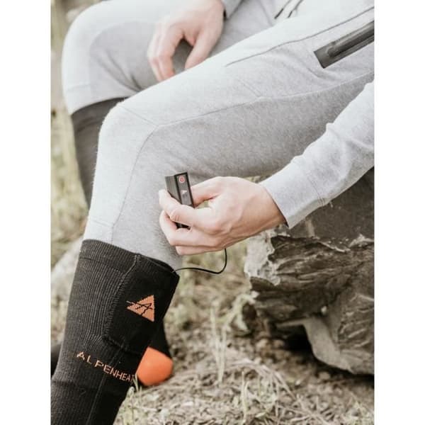 Värmestrumpor - ALPENHEAT - AJ26 - Bomull - Svart - Storlek 36/38