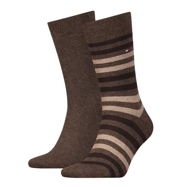 Tommy Hilfiger herrstrumpor - enfärgade, 2-pack